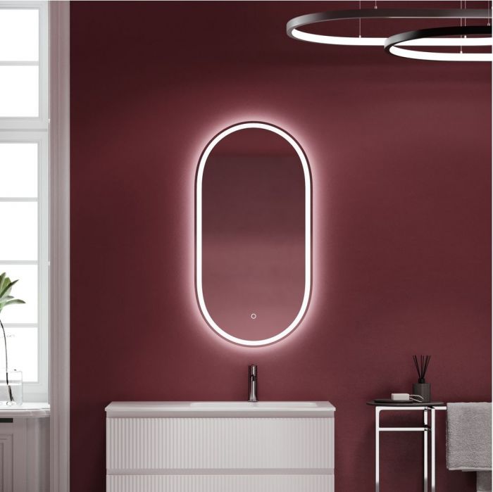 Зеркало SANCOS с подсветкой Oval 550х1050 мм, OV55F