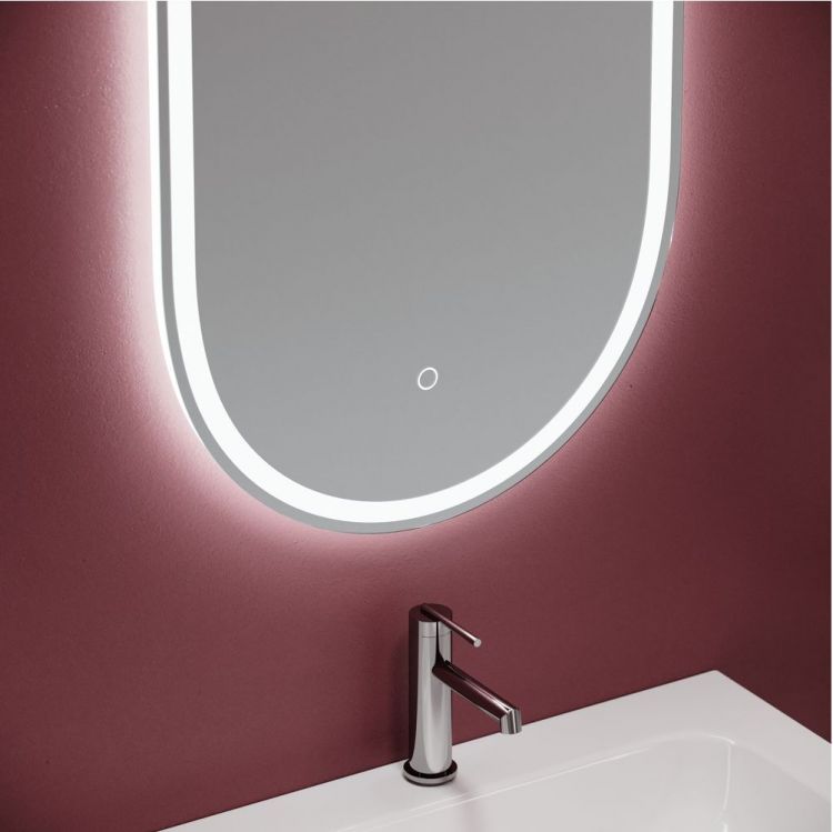 Зеркало SANCOS с подсветкой Oval 550х1050 мм, OV55F