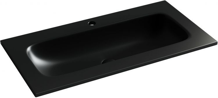 Раковина накладная SANCOS мебельная Grace 910x457x137 мм, с отверстием под смеситель, цвет черный матовый, CN7019MB, CN7019MB