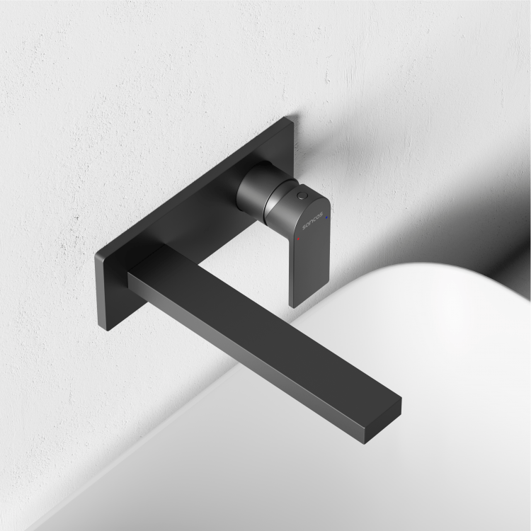 Смеситель для раковины SANCOS Studio c внутренней частью, черный матовый, SC9017MB Смеситель для раковины SANCOS Studio c внутренней частью, черный матовый, SC9017MB