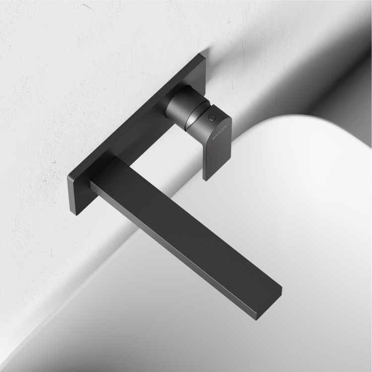 Смеситель для раковины SANCOS Studio c внутренней частью, черный матовый, SC9017MB Смеситель для раковины SANCOS Studio c внутренней частью, черный матовый, SC9017MB