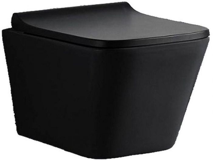 Комплект унитаза CeramaLux 5171MB с инсталляцией Grohe Rapid SL 38772001 с сиденьем Микролифт и клавишей смыва Хром