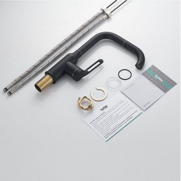 Смеситель для раковины Raffine F201H цвет Черный