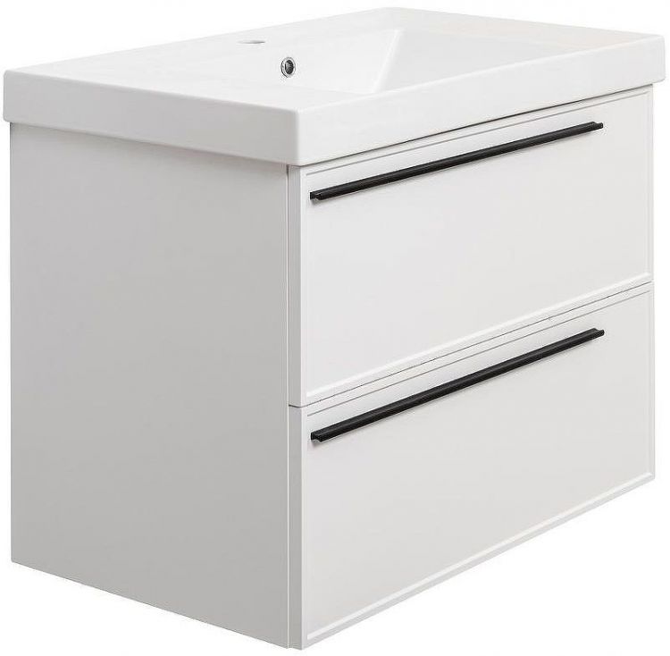 Тумба под раковину La Fenice Elba 80 FNC-01-ELB-B-80-2 подвесная Белая матовая