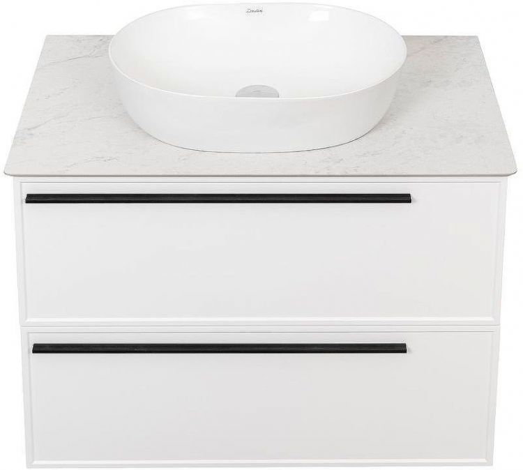 Тумба под раковину La Fenice Elba 80 FNC-01-ELB-B-80-2 подвесная Белая матовая