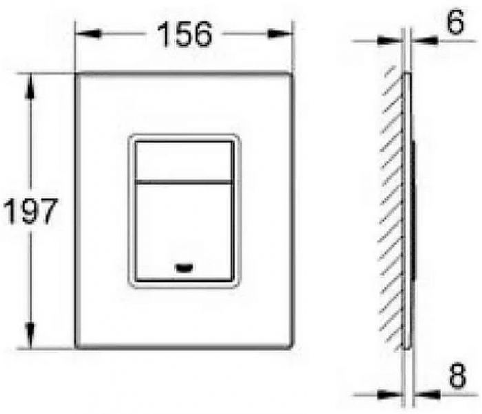 Комплект унитаза WeltWasser Merzbach 043 GL-WT 10000009939 с инсталляцией Grohe Rapid SL 38811KF0 с сиденьем Микролифт и Черной матовой клавишей смыва