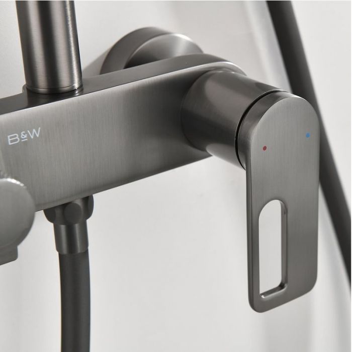 Душевая система Black&White Gravity GL-9102-GM 9102GM цвет Gun Metal