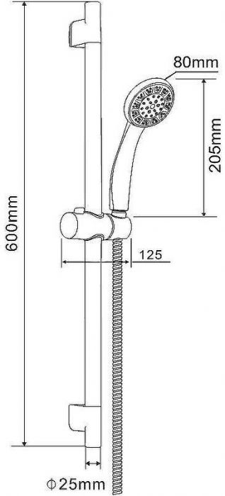 Душевой гарнитур Orange OneLife OL11cr Хром