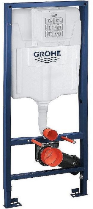 Комплект унитаза WellWant Tesoro WWU01111W с инсталляцией Grohe Rapid SL 38750001 с сиденьем Микролифт и клавишей смыва Хром