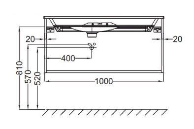 Тумба под раковину 100см Jacob Delafon Nouvelle Vague EB3032-E16 ореховое дерево Тумба под раковину 100см Jacob Delafon Nouvelle Vague EB3032-E16 ореховое дерево