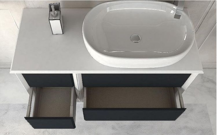 Тумба Cezares Bellagio 35 54718 подвесная Grafite