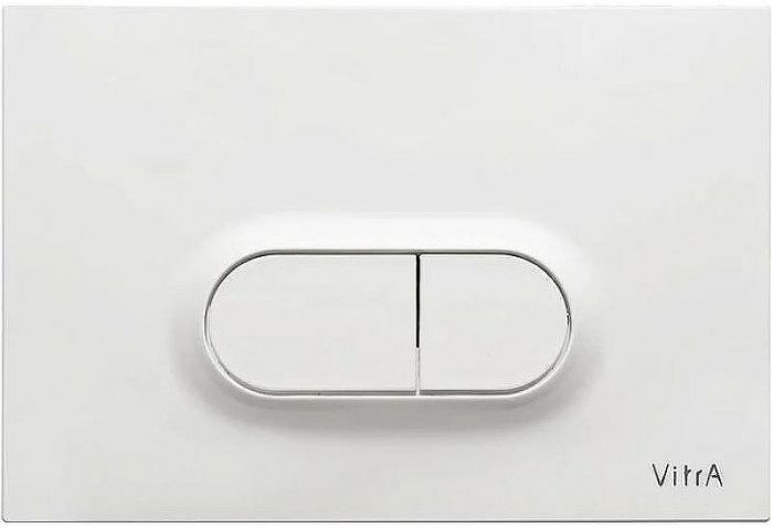 Комплект унитаза с инсталляцией Vitra Normus 9773B003-7201 с сиденьем Микролифт и Белой глянцевой клавишей смыва