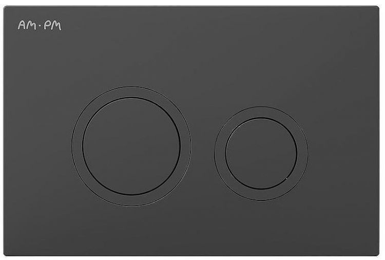 Комплект унитаза с инсталляцией AM.PM Sense FlashClean IS110138.741701 с сиденьем Микролифт и Черной матовой клавишей смыва