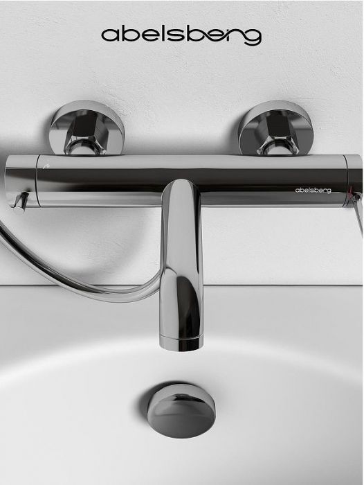 Смеситель для ванны Abelsberg Fluida ERF22516CH цвет Глянцевый хром