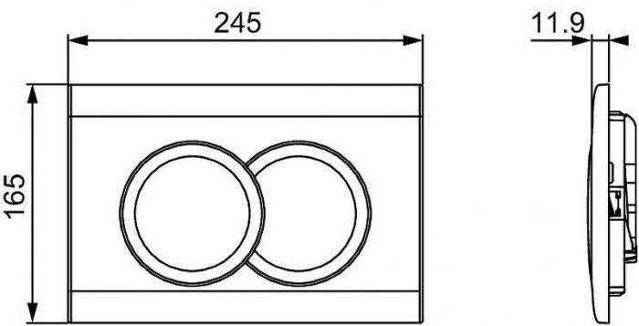 Комплект унитаза с инсталляцией Jacob Delafon Vox E21747RU-BL с сиденьем Микролифт и Черной матовой клавишей смыва