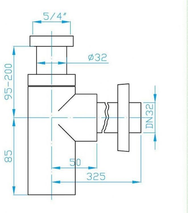 Сифон для раковины PlastBrno EMCR003 Хром