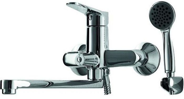 Смеситель для ванны Bravat Eco F6111147C-LB универсальный Хром