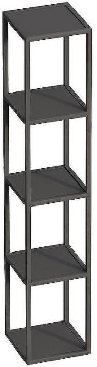 Полка Cezares Cadro 30 CADRO-30/30/160-4C-SO-MET-ST Черная матовая