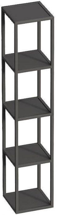 Полка Cezares Cadro 30 CADRO-30/30/160-4C-SO-MET-ST Черная матовая