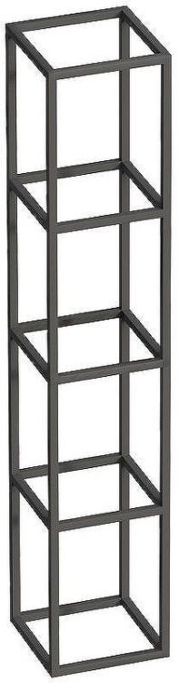 Полка Cezares Cadro 30 CADRO-30/30/160-4C-SO-MET-ST Черная матовая