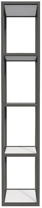 Полка Cezares Cadro 30 CADRO-30/30/160-4C-SO-MET-ST Черная матовая