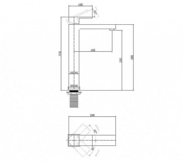 Смеситель для раковины Abber Daheim AF8211 Хром