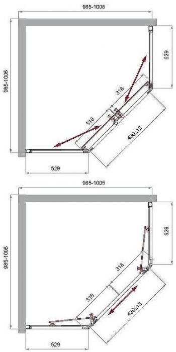 Душевой уголок BelBagno Uno 100х100 UNO-195-P-2-100-C-Cr профиль Хром стекло прозрачное