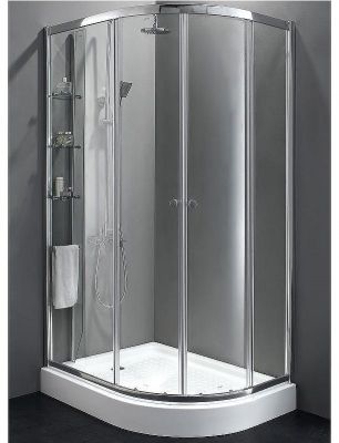 Душевой уголок Cezares Anima 120x100 L ANIMA-W-RH-2-120/100-C-Cr-L профиль Хром стекло прозрачное