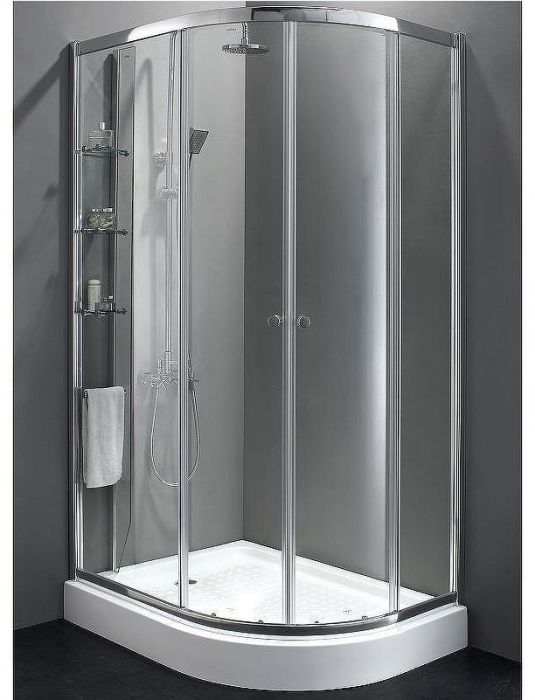 Душевой уголок Cezares Anima 120x100 L ANIMA-W-RH-2-120/100-C-Cr-L профиль Хром стекло прозрачное