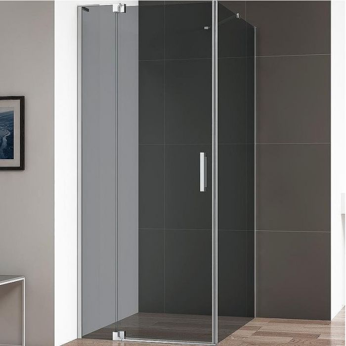 Душевой уголок Cezares Slider 80x90 SLIDER-AH-1-90-70/80-GRIGIO-Cr профиль Хром стекло серое