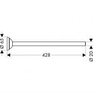 Держатель для полотенца AXOR Carlton 428 мм хром 41420000