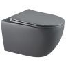 Унитаз Veconi Ento VEN-52TGr подвесной цвет Серый матовый с сиденьем Микролифт