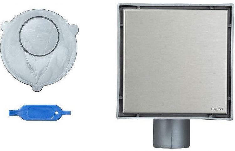 Душевой трап Logan L005-150 306896 с решеткой Нержавеющая сталь / под плитку