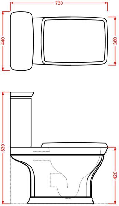 Бачок для унитаза ARTCERAM CARTESIO CIC009 01 00, белый