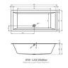Акриловая ванна RIHO LUGO Plug&Play 200x90 RIGHT, BD7100500000000