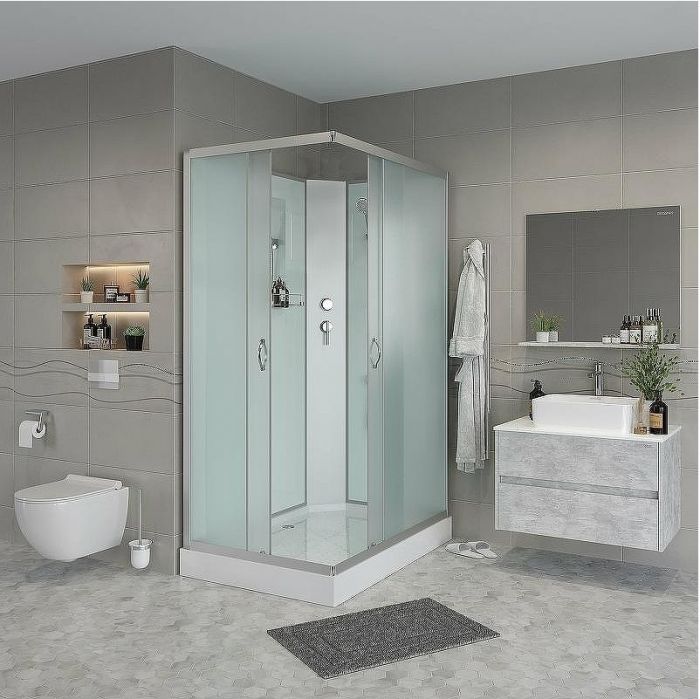 Душевая кабина Niagara Classic 100х80 NG-43085-14QBK без гидромассажа