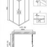 Душевой уголок Niagara Nova 80х80 NG-6688-08 профиль Хром стекло прозрачное