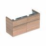 Тумба под раковину двойную Geberit iCon, 119x48, светлый дуб [841522000]