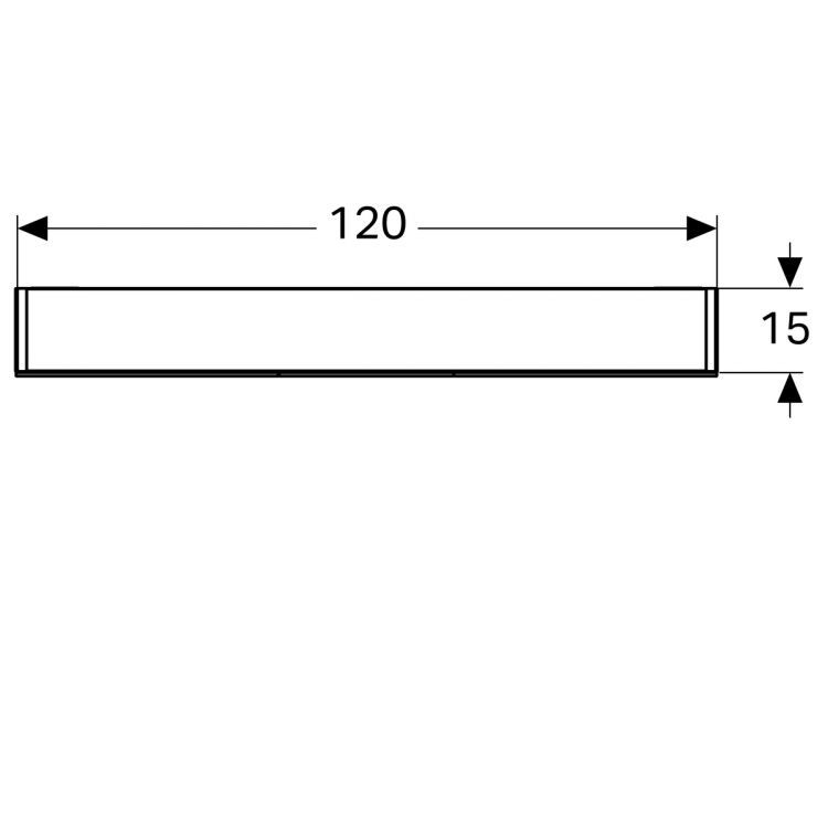 Зеркальный шкафчик Geberit Option с подсветкой 120х70х15 [500.207.00.1]