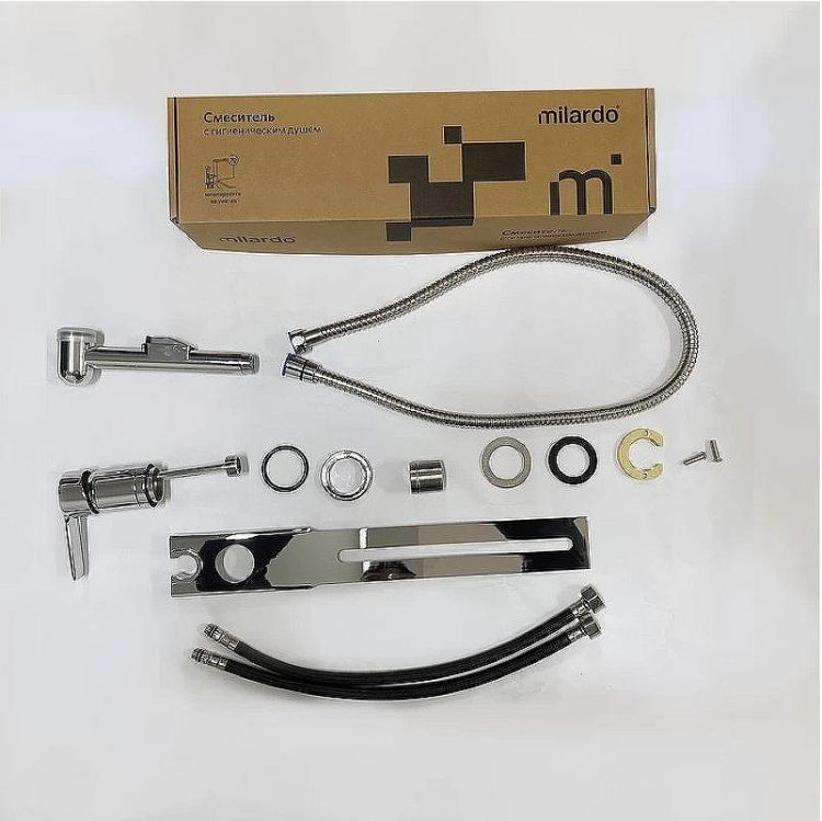 Гигиенический душ со смесителем Milardo Tidy 001SB00M08 Хром Гигиенический душ со смесителем Milardo Tidy 001SB00M08 Хром