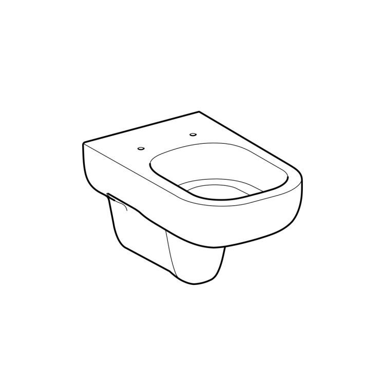 Унитаз подвесной Geberit Smyle, глубина 54 см [500.211.01.1]