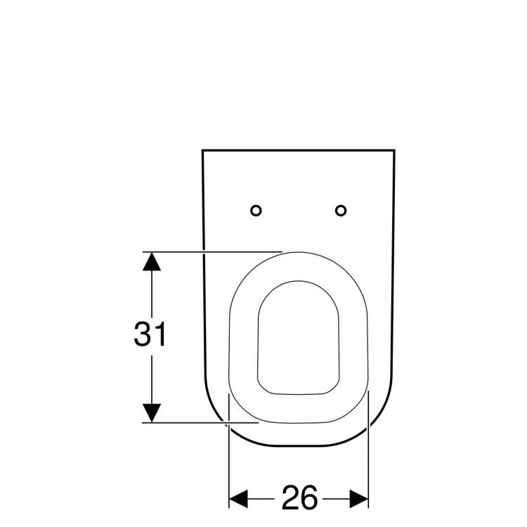 Унитаз подвесной Geberit Smyle, глубина 54 см [500.211.01.1]