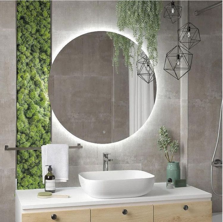 Зеркало Континент Ajour Eco 900х900 ЗЛП2811 с подсветкой с сенсорным выключателем с диммером