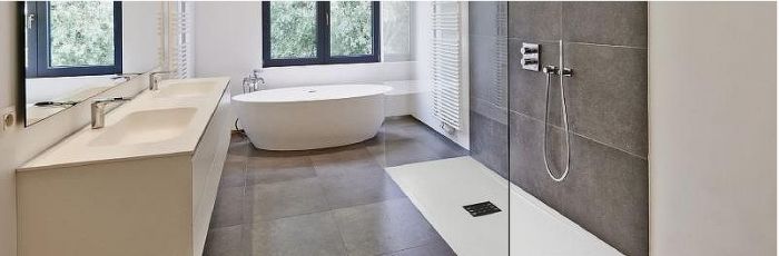 Душевой поддон из искусственного камня Good Door Flow 100x70 ЛП00122 Черный