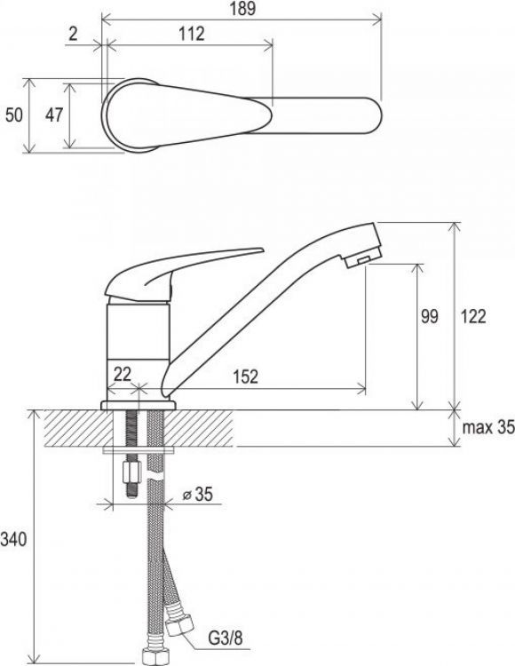 Смеситель для умывальника Ravak Suzan SN 015.00 X070009 Смеситель для умывальника Ravak Suzan SN 015.00 X070009