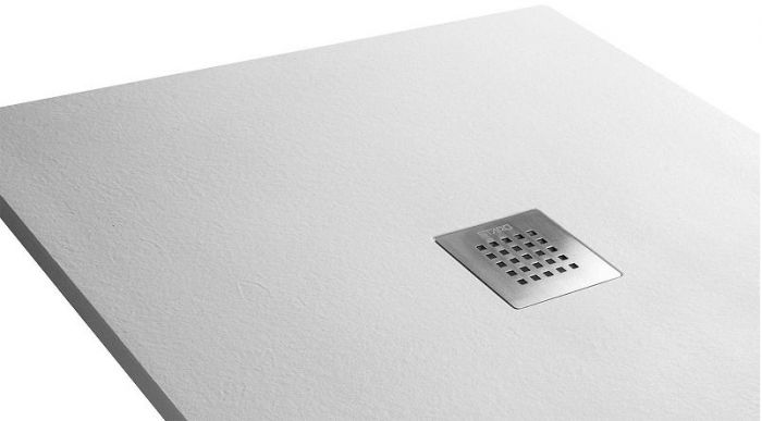 Душевой поддон из искусственного камня Starohome Solid 100х80 1237469 цвет Белый матовый
