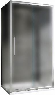 Душевой уголок Abber Schwarzer Diamant 110x90 AG30110MH-S90M-S90M профиль Хром стекло матовое