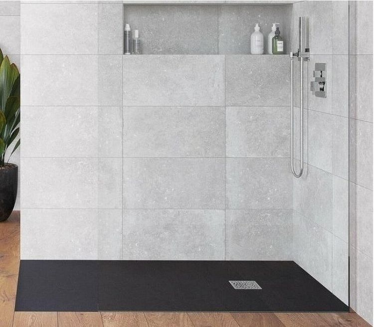 Душевой поддон из искусственного камня Excellent Arda 140x90 BREX.1503.140.090.BLN Черный