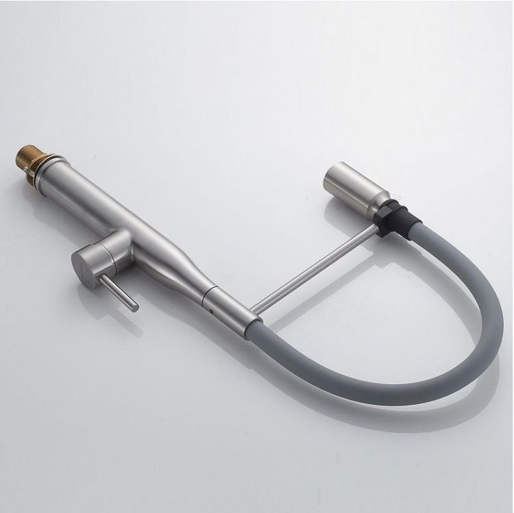 Смеситель для кухни Shevanik S123L-9 цвет Сатин Серый Смеситель для кухни Shevanik S123L-9 цвет Сатин Серый