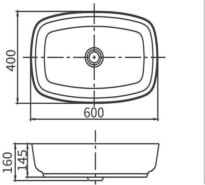 Раковина-чаша Arrow 60 AP41024D цвет Белый глянец Раковина-чаша Arrow 60 AP41024D цвет Белый глянец